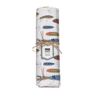 Tea Towel - Fishes + Lures