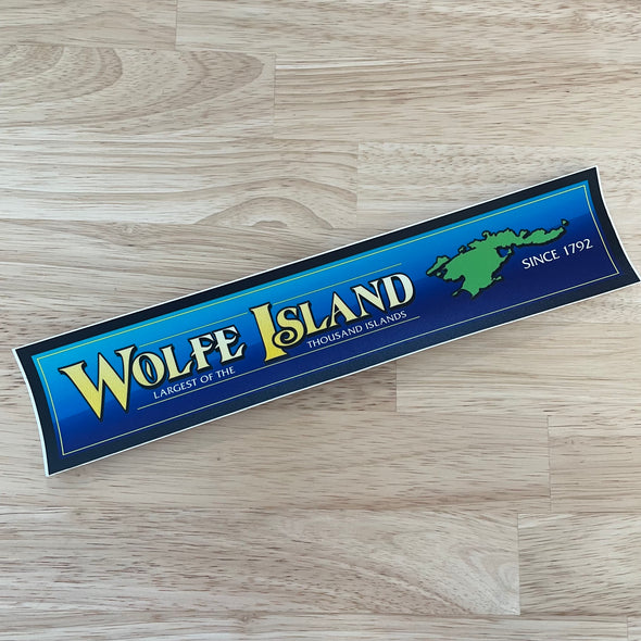 Long Wolfe Island Sticker