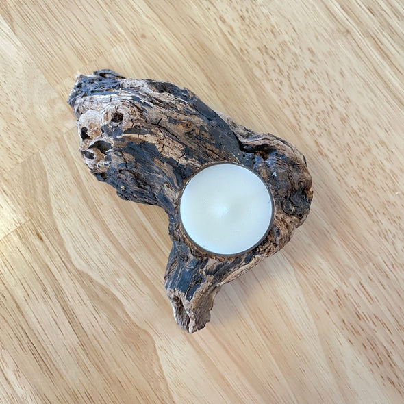 Driftwood Candle Holders