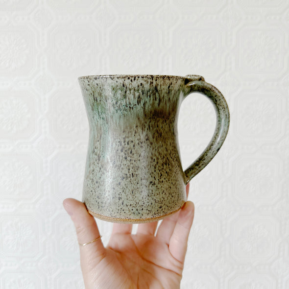 Hourglass Speckled Sage Mug