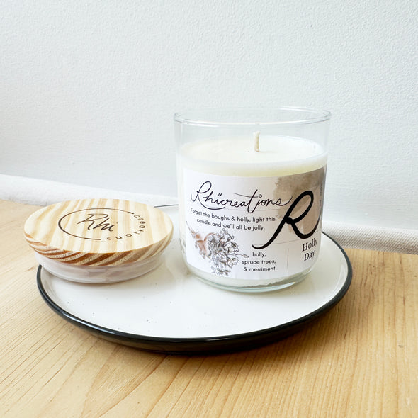 Holly Day Candle