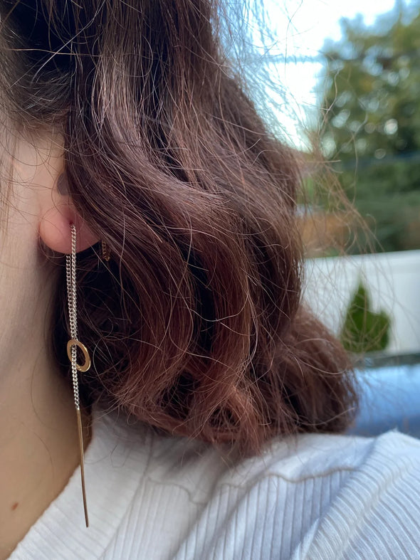 Planet Ear Threader Earrings