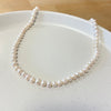 Freshwater Pearl Necklace with Gold Details