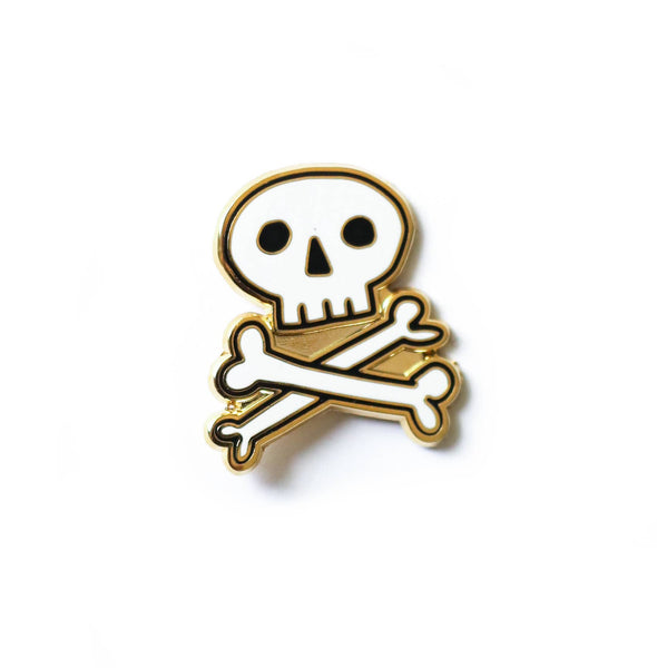 Skull + Crossbones Enamel Pin
