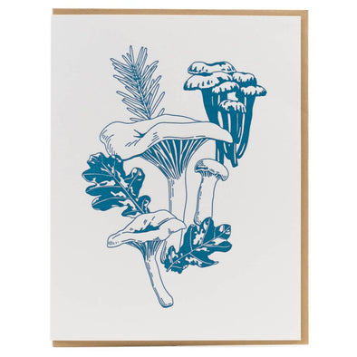Chanterelle Mushroom Greeting Card