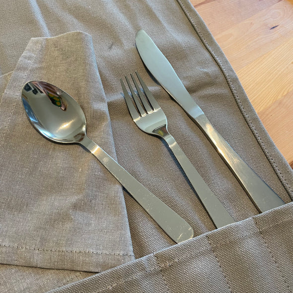 On The Go Roll-Up Cutlery Set