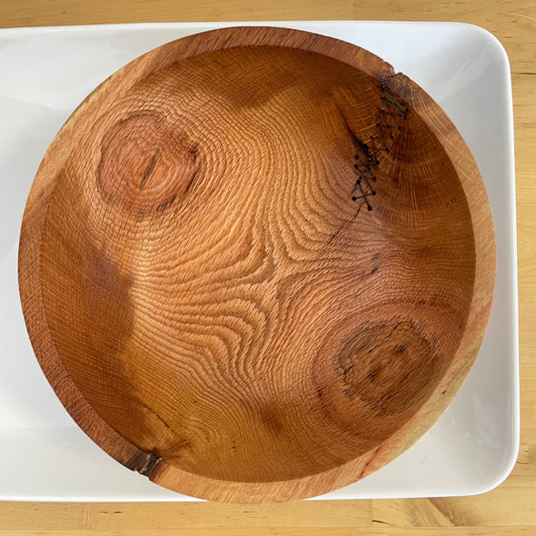Stitched Oak Bowl
