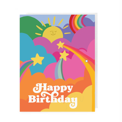 Sun & Rainbows Birthday Greeting Card
